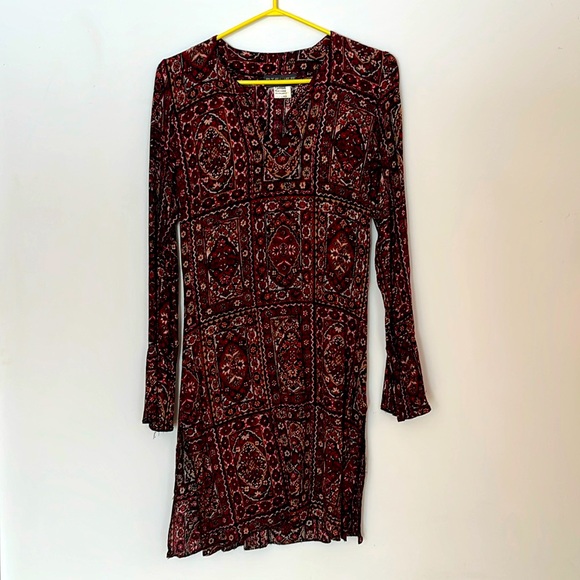 Sandra Angelozzi bohemian casual red dress - Picture 1 of 10